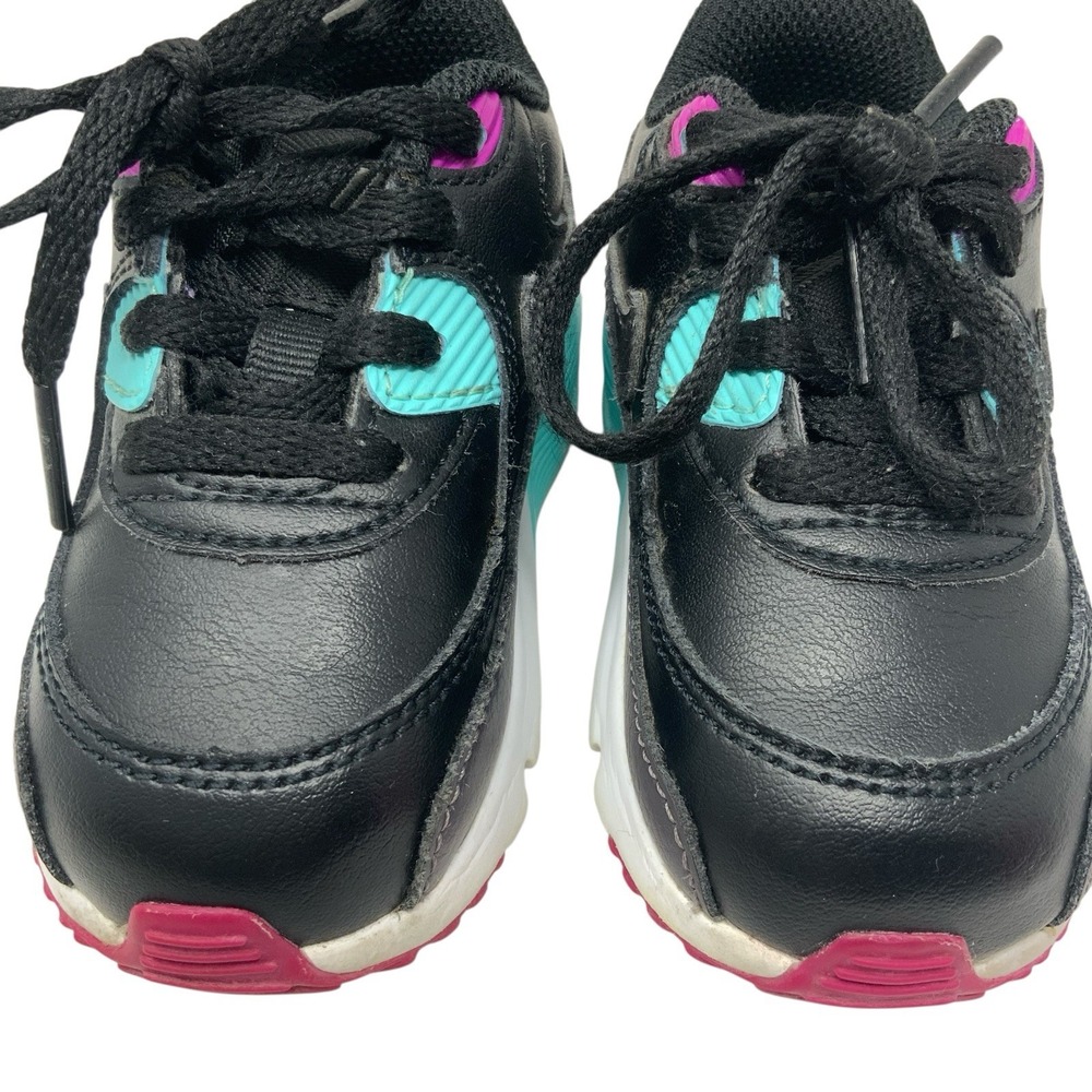 Nike Air Max 90 Shoes S833416-033 5C Toddler Baby Sneaker Shoes Black Pink Multi - Picture 4 of 15